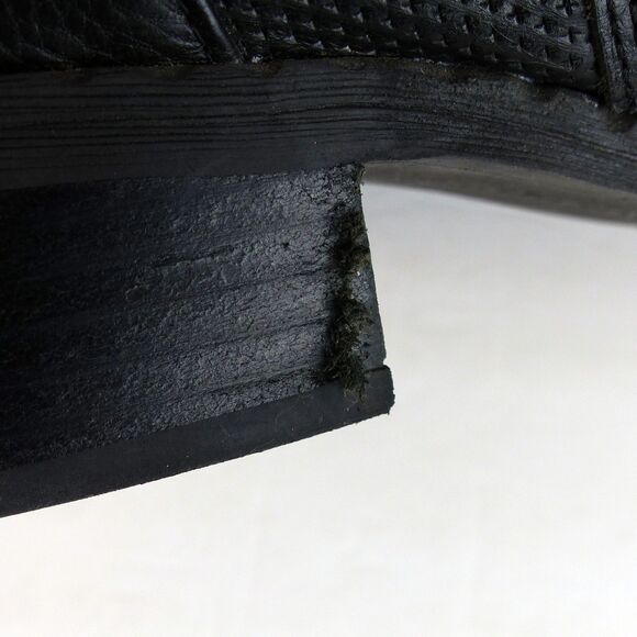 Gentle Souls Kenneth Cole Boot Women 7.5 Black Binta Moto Bootie2 Leather Buckle - Picture 10 of 14